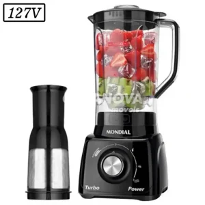 LIQUIDIFICADOR MONDIAL L-99 FB 3 VEL 127V PRETO