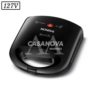 SANDUICHEIRA GRILL MONDIAL PRATIC SN-01 2 EM 1 750W 127V