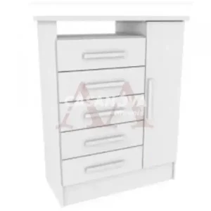 COMODA 5G 1P. ABRIR RODIAL AURORA BRANCO 1CO1530