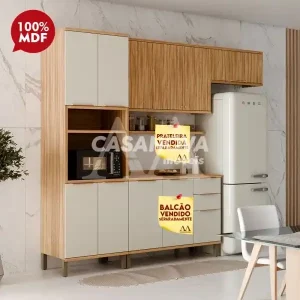 COZINHA RONIPA SAUVIGNON LISA AMENDOA/OFF WHITE