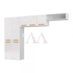 COZINHA TELASUL COMPACTA 09 7P NICHO S/VD DIAMANTE NEW SMART BRANCO 81