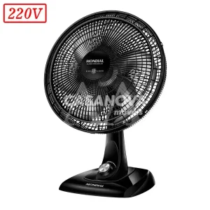 VENTILADOR MONDIAL VT40NB TURBO 40CM 6 PAS 3 VEL 220V PRETO