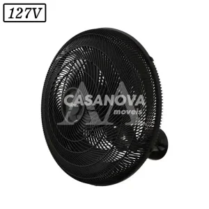 VENTILADOR VENTISOL NEW OSCILANTE PAREDE 50CM 3 PAS 127V PRETO