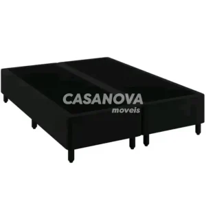 BASE BOX 138X188X27 BIPARTIDA MERON SOFT PRETO