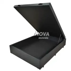 BASE BOX 138X188X39 MEGAFLEX BAU CORINO PRETO