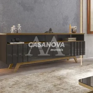 RACK BANCADA LEAO SUICA FREIJO / GRAFITE