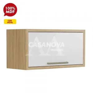 ARMARIO RONIPA GELADEIRA SYRAH 80CM AMENDOA/BRANCO