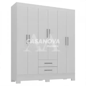 ROUPEIRO 6P. ABRIR 2G RODIAL NATAL BRANCO 1GR6222