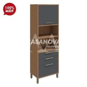 TORRE QUENTE 1P ABRIR 3G RONIPA P/ 2 FORNOS SYRAH 220CM CASTANHO / CHU