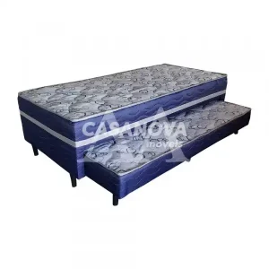 CAMA BOX D28 88X188X43 TOPAZIO C/AUXILIAR  BRILHANTE