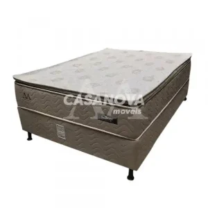 CJ BASE BOX/COLCHAO MOLAS ENSACADAS 138X188X74 DESIGN DREAM MAX C/ PIL