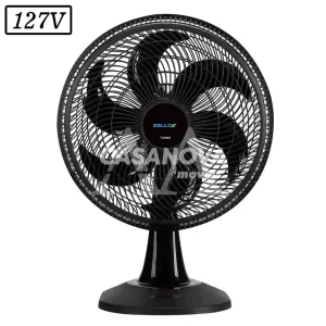 VENTILADOR ZELLOX ZLX-40M TURBO 40CM 6 PAS 3 VEL 127V PRETO