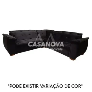 CJ ESTOFADO ROMA CANTO 3 PECAS MARROM