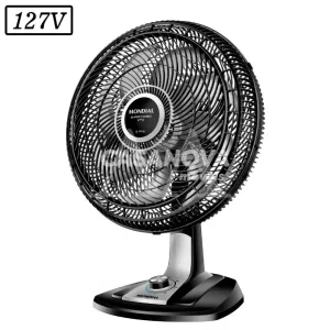 VENTILADOR MONDIAL VTX-40-8P SUPER TURBO 40CM 8 PAS 3 VEL 127V PRETO