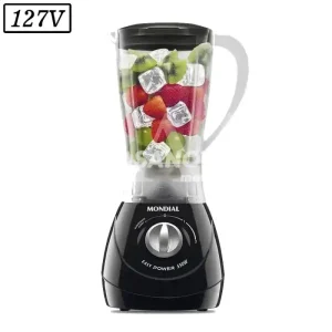 LIQUIDIFICADOR MONDIAL L550B 2 VEL  127V PRETO