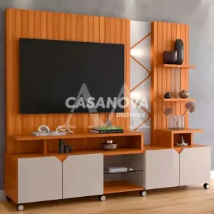 HOME LUKALIAM CROSS FRISADO JEQUITIBA/OFF WHITE PEROLIZADO