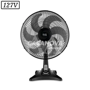 VENTILADOR MULTILASER TURBO VL401 40CM 6 PAS 3 VEL 127V PRETO