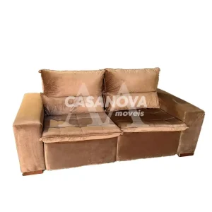 ESTOFADO BOMFLEX CHILE RETRATIL BRONZE VELUDO