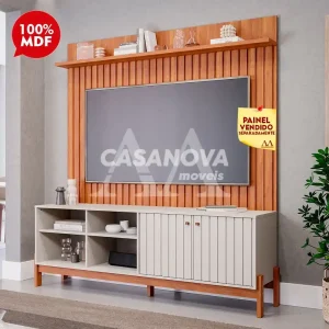 RACK BANCADA PERMOBILI HOLANDA 1.85 OFF WHITE/CINAMOMO