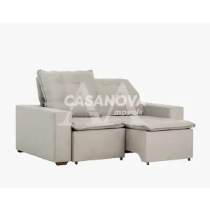 ESTOFADO MARQUES DALLAS RETRATIL CINZA GRANITO VELUDO MAIA