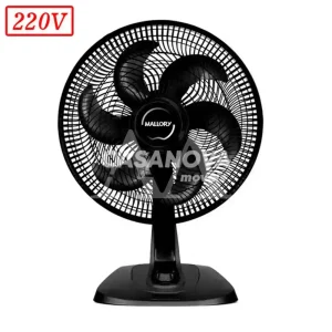 VENTILADOR MALLORY TURBO FRESH 2 EM 1 40CM 6 PAS 3 VEL 220V PRETO