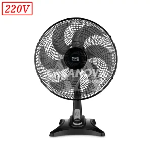 VENTILADOR MULTILASER TURBO VL402 40CM 6 PAS 3 VEL 220V PRETO