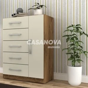 COMODA 5G 1P. ABRIR RODIAL CORAIS NATURE/OFF WHITE 41CO1522