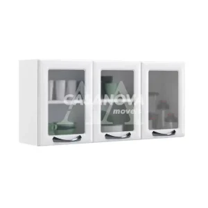 ARMARIO ITATIAIA 3P. ABRIR C/ VIDRO NEW PREMIUM 120 BRANCO 1857