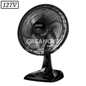 VENTILADOR MONDIAL VSP40B SUPER POWER  40CM 6 PAS 3 VEL 127V PRETO
