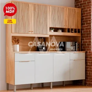 KIT 8P 2G RONIPA CONCORD AMENDOA/OFF WHITE