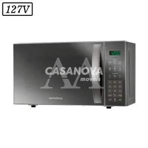FORNO MICROONDAS MONDIAL MO0121E 21L 127V PRATA COBRE ESPELHADO