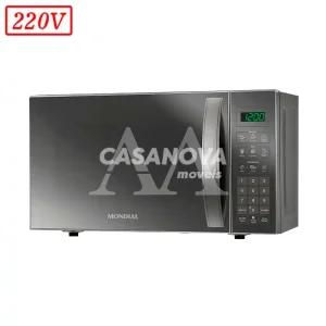 FORNO MICROONDAS MONDIAL MO0121E 21L 220V PRATA COBRE ESPELHADO