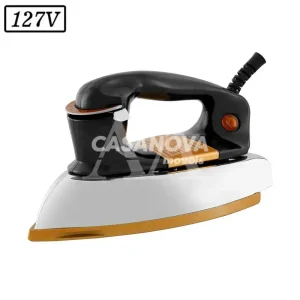 FERRO DE PASSAR PHILCO PFE01P SECO 127V PRETO/DOURADO