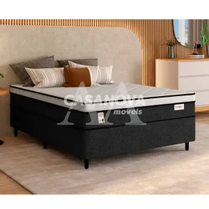 CJ BASE BOX/COLCHAO D26 138X188X72 PLUMATEX SMARTFLEX BLACK