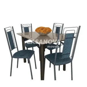 CJ MESA 4C SERRA TUBOS BELGICA NEW GRANITO 115X75 INHAMBU PRETO/BRANCO