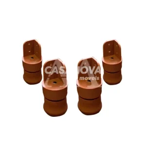 KIT TCIL PES C/4 PLASTICO C/ REGULAGEM CARAMELO