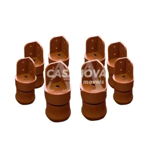 KIT TCIL PES C/8 PLASTICO C/ REGULAGEM CARAMELO