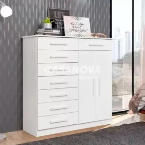 COMODA 8G 2P. ABRIR ALBATROZ NEW VERONA BRANCO