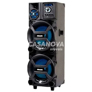 CAIXA DE SOM AMVOX AMPLIFICADORA ACA 1402 TITAN BLACK 1400 WATS