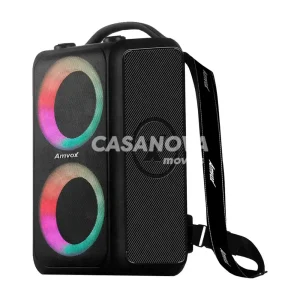 CAIXA DE SOM AMVOX AMPLIFICADORA ACA 600 BAGVOX BLACK 600 WATS