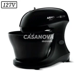 BATEDEIRA ARNO CHEF SM01 1 TIGELA 400W 5 VEL 127V PRETA