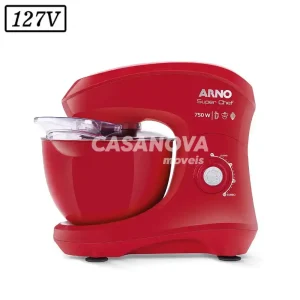 BATEDEIRA ARNO PLANETARIA SUPERCHEF KM02 1 TIGELA 750W 15 VEL 127V VER