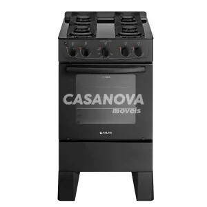 FOGAO 4B ATLAS MILAO GLASS PRETO