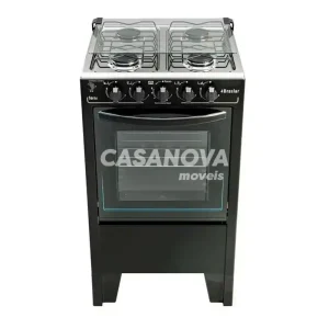 FOGAO 4B BRASLAR PISO FENIX PLUS AUTOMATICO BLACK