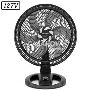 VENTILADOR BRITANIA BVT500 TURBO 47CM 6 PAS 3 VEL 127V PRETO