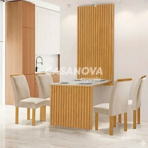 CJ MESA 4C CEL MOVEIS CANCUN RETANGULAR 120X90 TAMPO CANCUN C/VDO CAD.