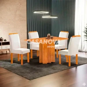 CJ MESA 4C CEL MOVEIS RECIFE RETANGULAR 120X80 TAMPO LONDRES S/VDO CAD