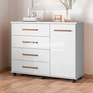 COMODA 4G 1P. ABRIR DEMOBILE FLORA BRANCO