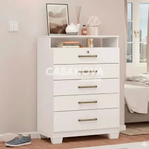 COMODA 5G DEMOBILE TRIUNFO C/PE BRANCO