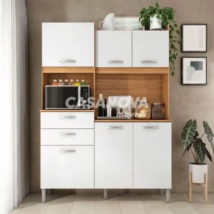 KIT 6P 2G DEMOBILE HARMONIA AMENDOLA/BRANCO